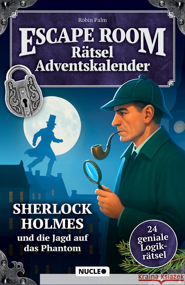 Der Escape Room Rätsel-Adventskalender: Sherlock Holmes & die Jagd auf das Phantom Palm, Robin 9783985610761 My DNA Media / Nucleo - książka