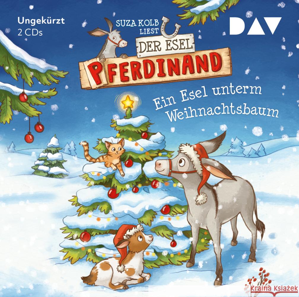 Der Esel Pferdinand - Ein Esel unterm Weihnachtsbaum, 2 Audio-CD Kolb, Suza 9783742415844 Der Audio Verlag, DAV - książka