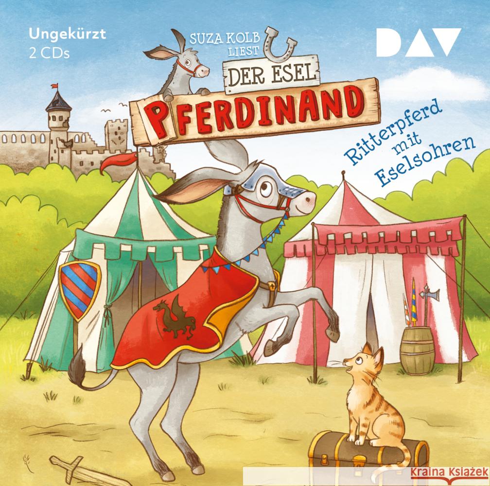 Der Esel Pferdinand - Teil 4: Ritterpferd mit Eselsohren, 2 Audio-CD Kolb, Suza 9783742415479 Der Audio Verlag, DAV - książka