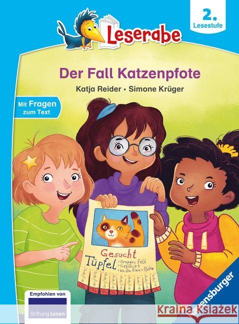 Der Fall Katzenpfote - Leserabe ab 2. Klasse - Erstlesebuch für Kinder ab 7 Jahren Reider, Katja 9783473462889 Ravensburger Verlag - książka