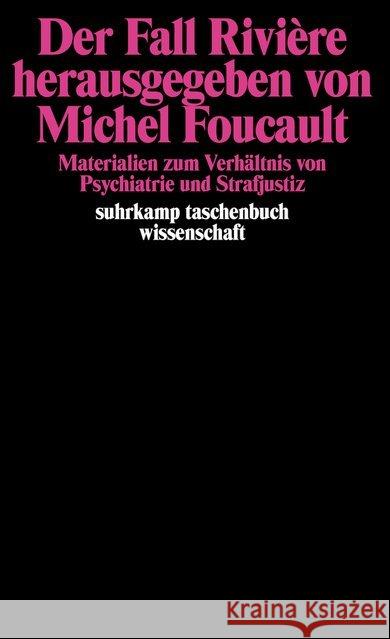 Der Fall Rivière herausgegeben von Michel Foucault  9783518277287 Suhrkamp - książka