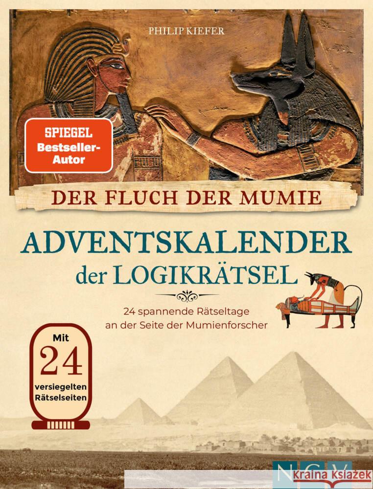 Der Fluch der Mumie Adventskalender der Logikrätsel Kiefer, Philip 9783625198215 Naumann & Göbel - książka