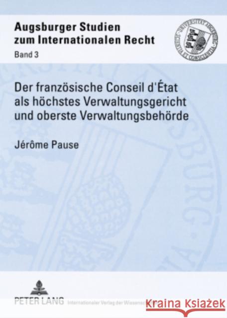 Der Franzoesische Conseil d'État ALS Hoechstes Verwaltungsgericht Und Oberste Verwaltungsbehoerde: Seine Entwicklung Und Heutige Stellung Vedder, Christoph 9783631568392 Lang, Peter, Gmbh, Internationaler Verlag Der - książka