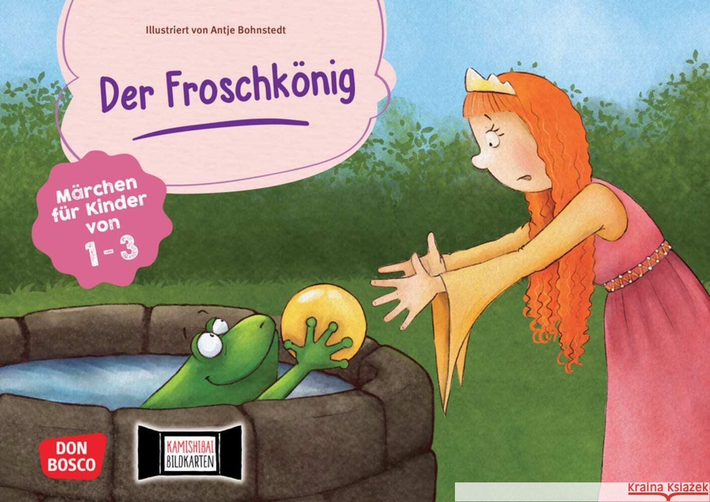 Der Froschkönig. Kamishibai Bildkartenset Grimm, Brüder 4260179517235 Don Bosco Medien - książka