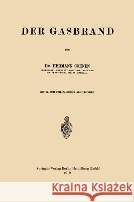 Der Gasbrand Hermann Coenen 9783662423035 Springer - książka