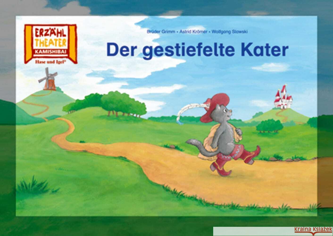 Der gestiefelte Kater / Kamishibai Bildkarten Brüder Grimm 4260505832827 Hase und Igel - książka