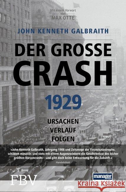 Der große Crash 1929 : Ursachen, Verlauf, Folgen Galbraith, John Kenneth 9783959720762 FinanzBuch Verlag - książka