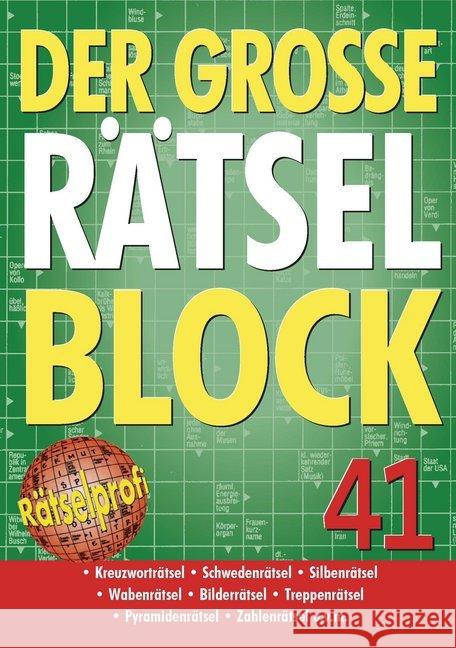 Der große Rätselblock. Bd.41  9783625172451 Naumann & Göbel - książka