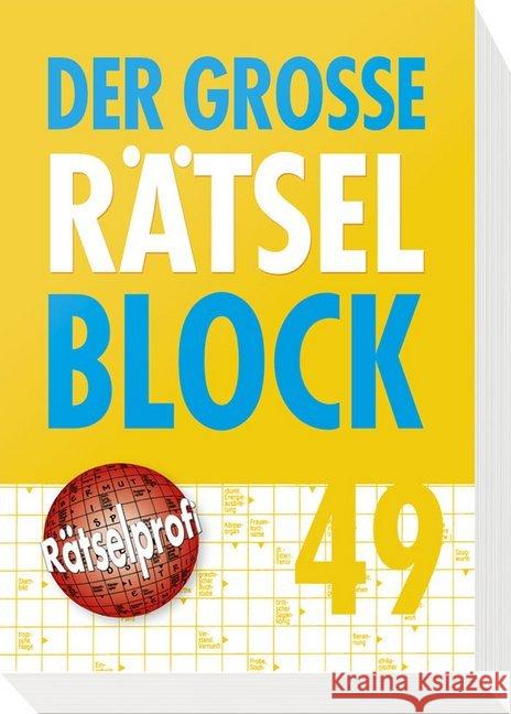 Der große Rätselblock. Bd. 49  9783625182849 Naumann & Göbel - książka