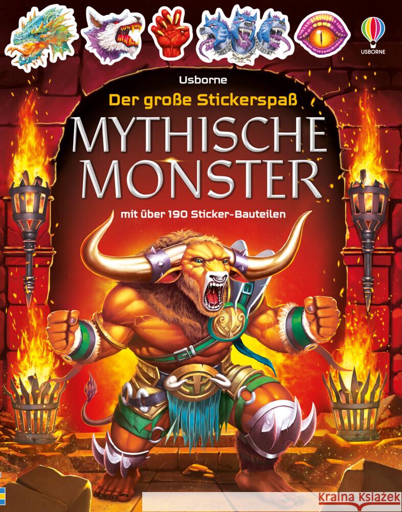 Der große Stickerspaß: Mythische Monster Tudhope, Simon 9781789417340 Usborne Verlag - książka