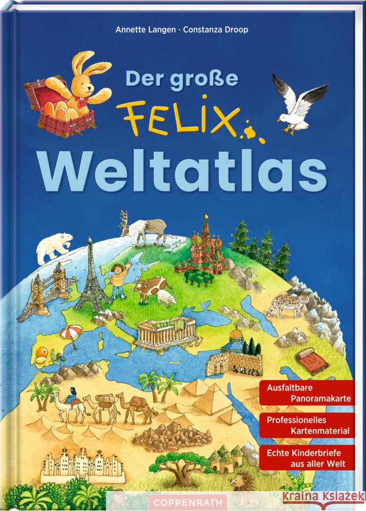 Der große Felix-Weltatlas Langen, Annette 9783649652298 Coppenrath, Münster - książka