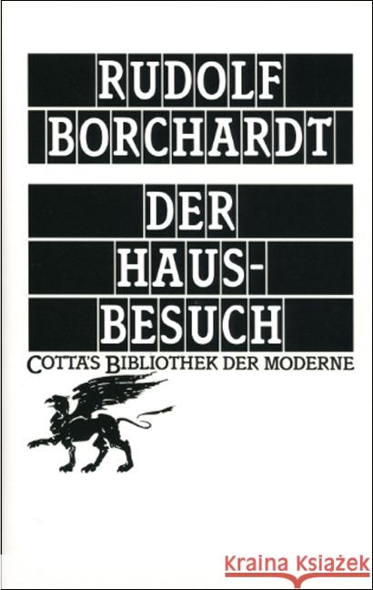 Der Hausbesuch Borchardt, Rudolf 9783608955712 Klett-Cotta - książka