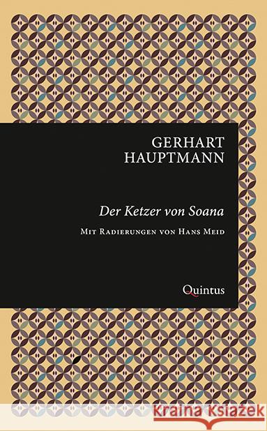 Der Ketzer von Soana Hauptmann, Gerhart 9783969820124 Quintus-Verlag - książka