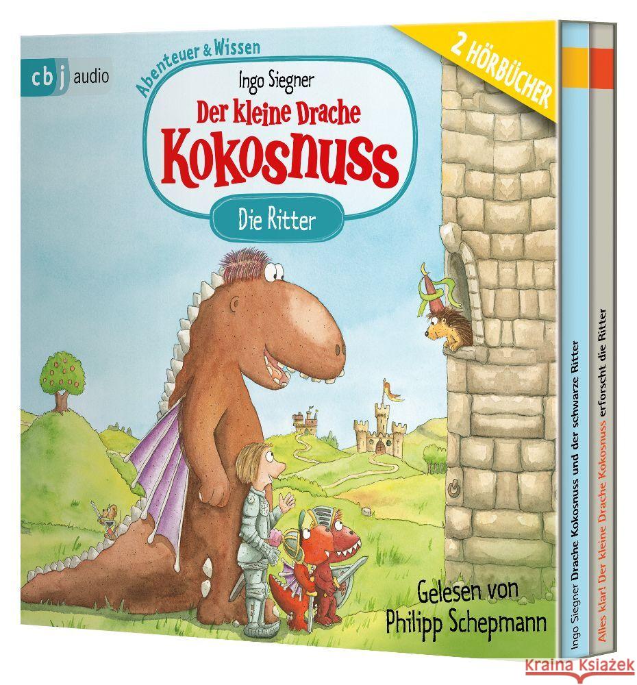 Der kleine Drache Kokosnuss - Abenteuer & Wissen - Die Ritter, 2 Audio-CD Siegner, Ingo 9783837125153 cbj audio - książka