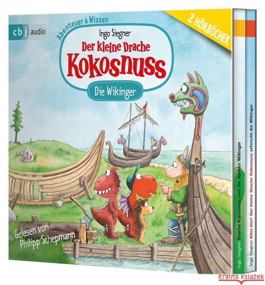 Der kleine Drache Kokosnuss - Abenteuer & Wissen Die Wikinger, 2 Audio-CD Siegner, Ingo 9783837165654 cbj audio - książka