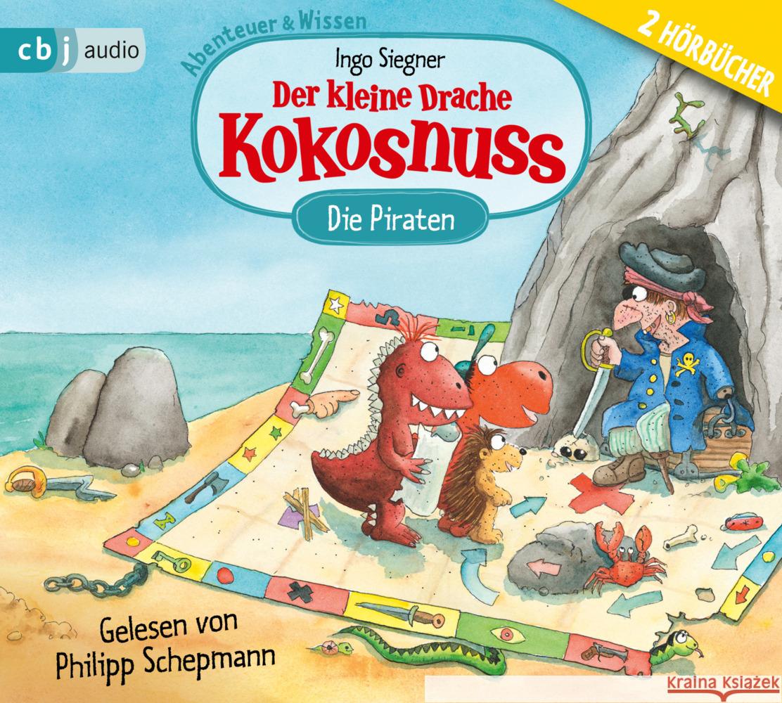Der kleine Drache Kokosnuss - Abenteuer & Wissen Piraten, 2 Audio-CD Siegner, Ingo 9783837166965 cbj audio - książka