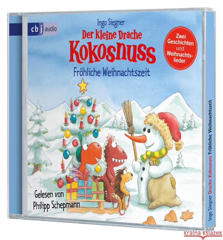 Der kleine Drache Kokosnuss - Fröhliche Weihnachtszeit, 1 Audio-CD Siegner, Ingo 9783837154917 cbj audio - książka