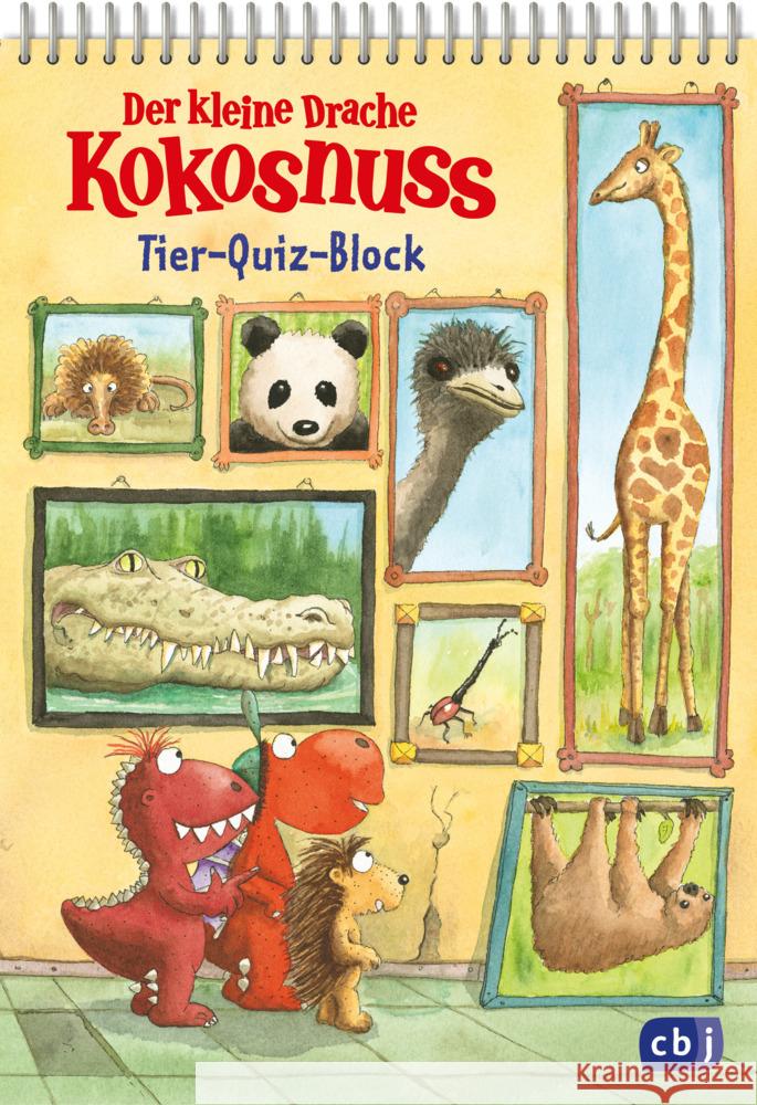 Der kleine Drache Kokosnuss - Quizblock Tiere Siegner, Ingo 9783570183120 cbj - książka
