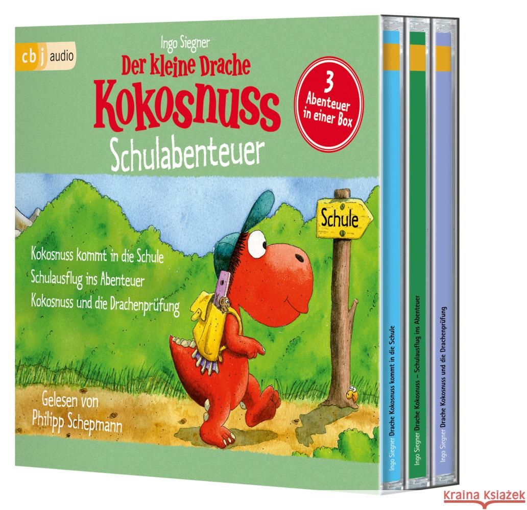 Der kleine Drache Kokosnuss - Schulabenteuer, 3 Audio-CD Siegner, Ingo 9783837167467 cbj audio - książka
