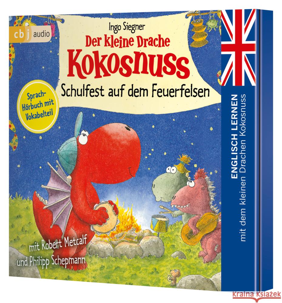 Der kleine Drache Kokosnuss - Schulfest auf dem Feuerfelsen, 1 Audio-CD Siegner, Ingo 9783837154771 cbj audio - książka