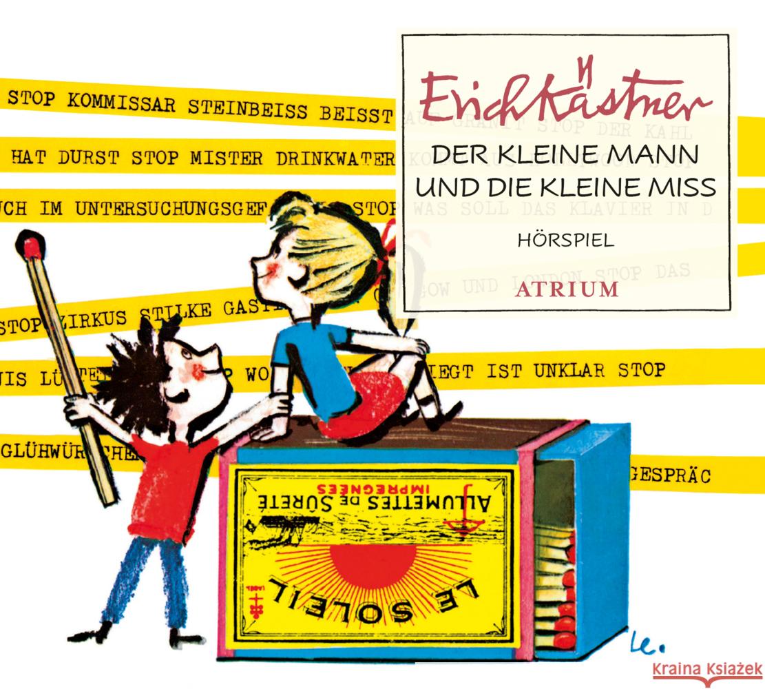 Der kleine Mann und die kleine Miss, 1 Audio-CD Kästner, Erich 9783855351732 Atrium Kinderbuch - książka