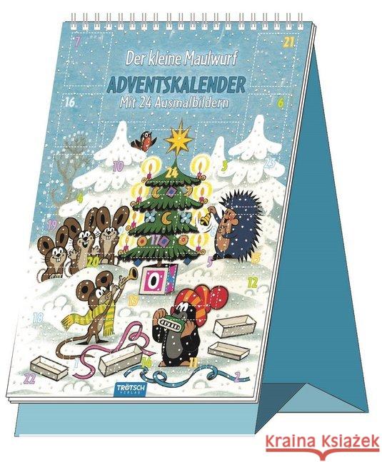 Der kleine Maulwurf Adventskalender : Mit 24 Ausmalbildern. Ausmal-Adventskalender  9783957743879 Trötsch - książka