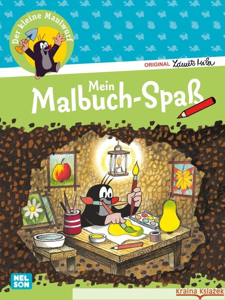 Der kleine Maulwurf: Mein Malbuch-Spaß  9783845127613 Nelson - książka