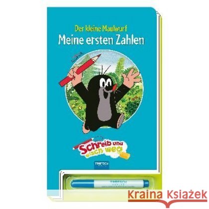 Der kleine Maulwurf, Schreib und wisch weg - Zahlen : Mit abwischbaren Seiten  9783868484038 Edition A. Trötsch - książka