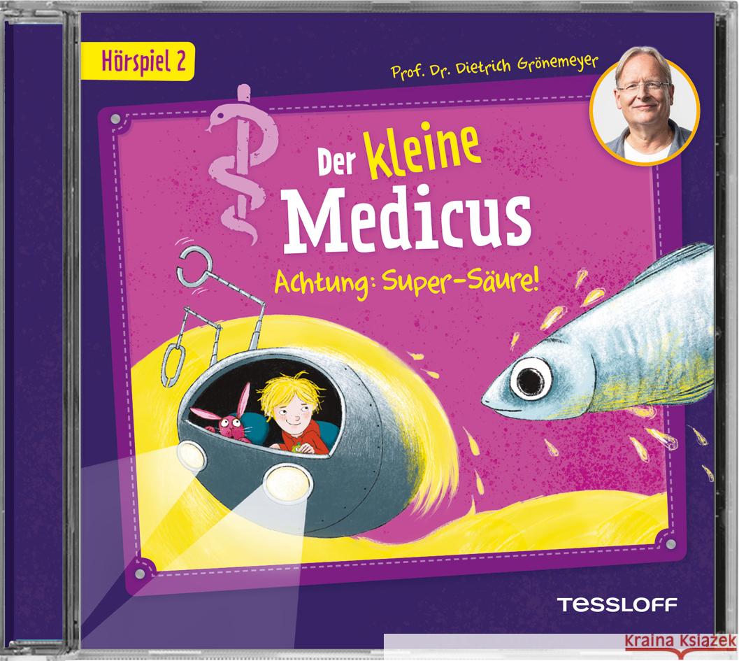 Der kleine Medicus. Hörspiel 2: Achtung: Super-Säure!, Audio-CD Grönemeyer, Dietrich 9783788643126 Tessloff Verlag Ragnar Tessloff GmbH & Co. KG - książka