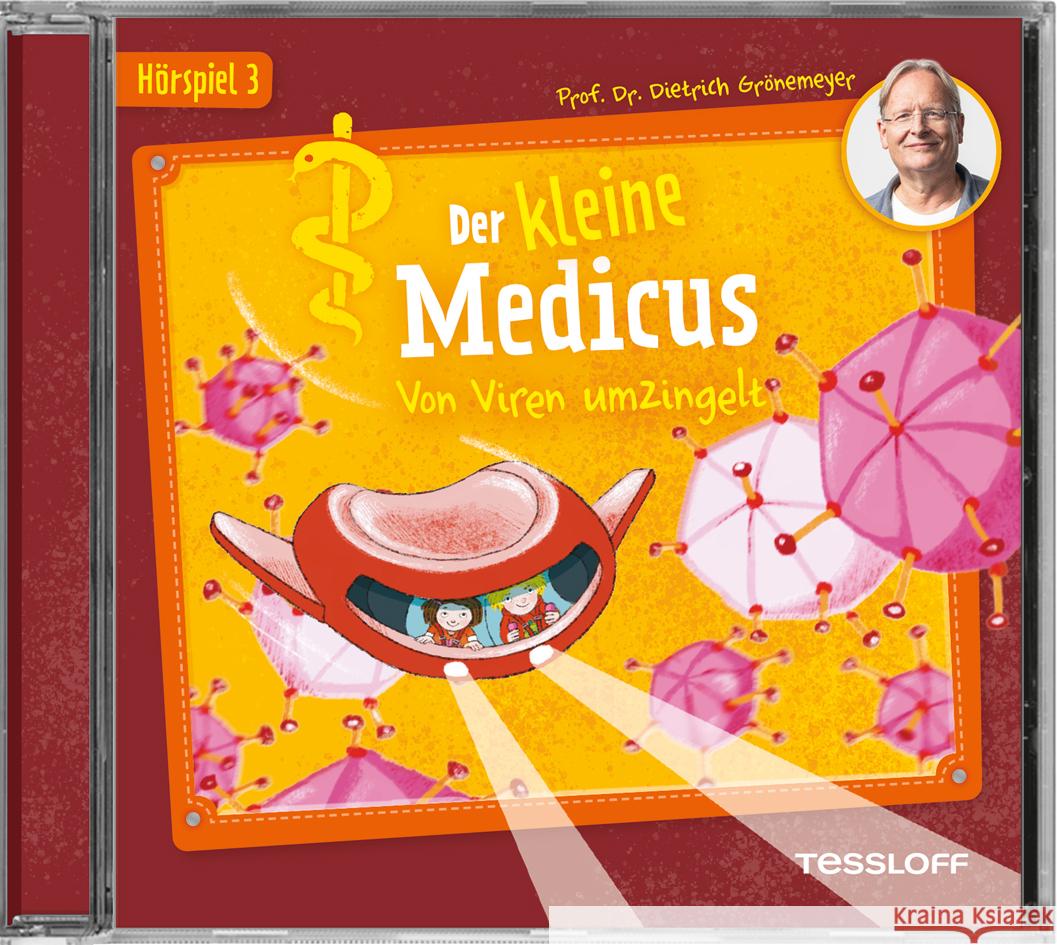 Der kleine Medicus. Hörspiel 3: Von Viren umzingelt, Audio-CD Grönemeyer, Dietrich 9783788643133 Tessloff Verlag Ragnar Tessloff GmbH & Co. KG - książka