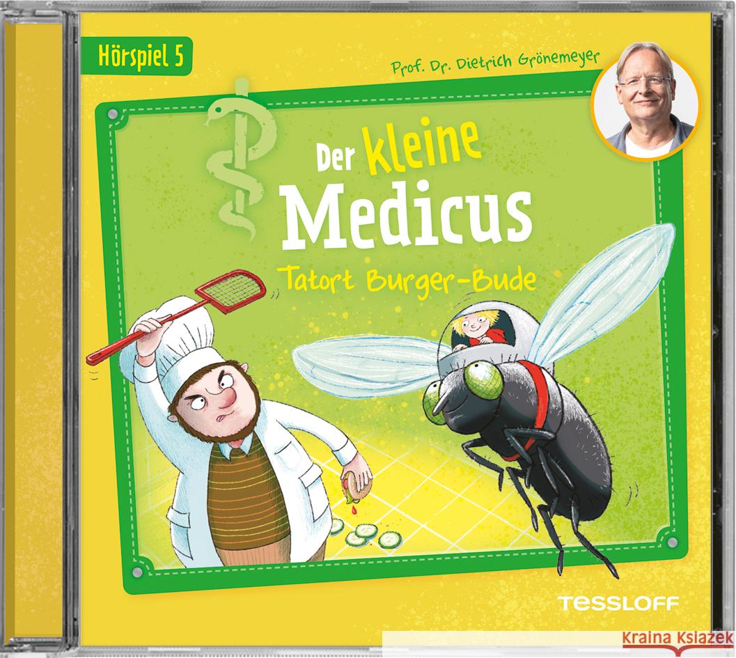 Der kleine Medicus. Hörspiel 5: Tatort Burger-Bude, Audio-CD Grönemeyer, Dietrich 9783788643157 Tessloff Verlag Ragnar Tessloff GmbH & Co. KG - książka