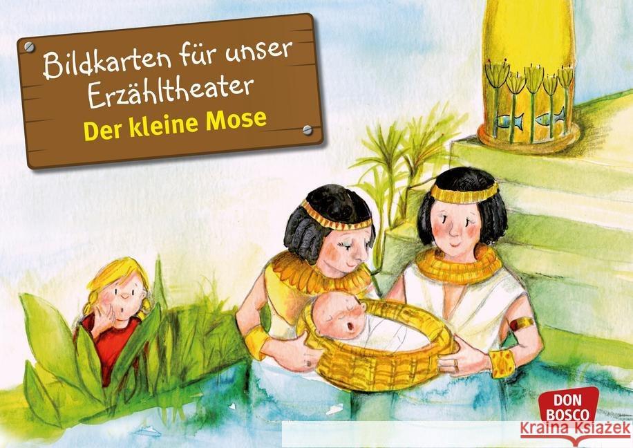 Der kleine Mose, Kamishibai Bildkartenset : Entdecken. Erzählen. Begreifen. Brandt, Susanne, Nommensen, Klaus-Uwe 4260179511882 Don Bosco Medien - książka