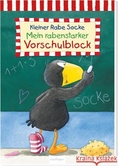 Der kleine Rabe Socke - Mein rabenstarker Vorschulblock  9783480234868 Esslinger - książka