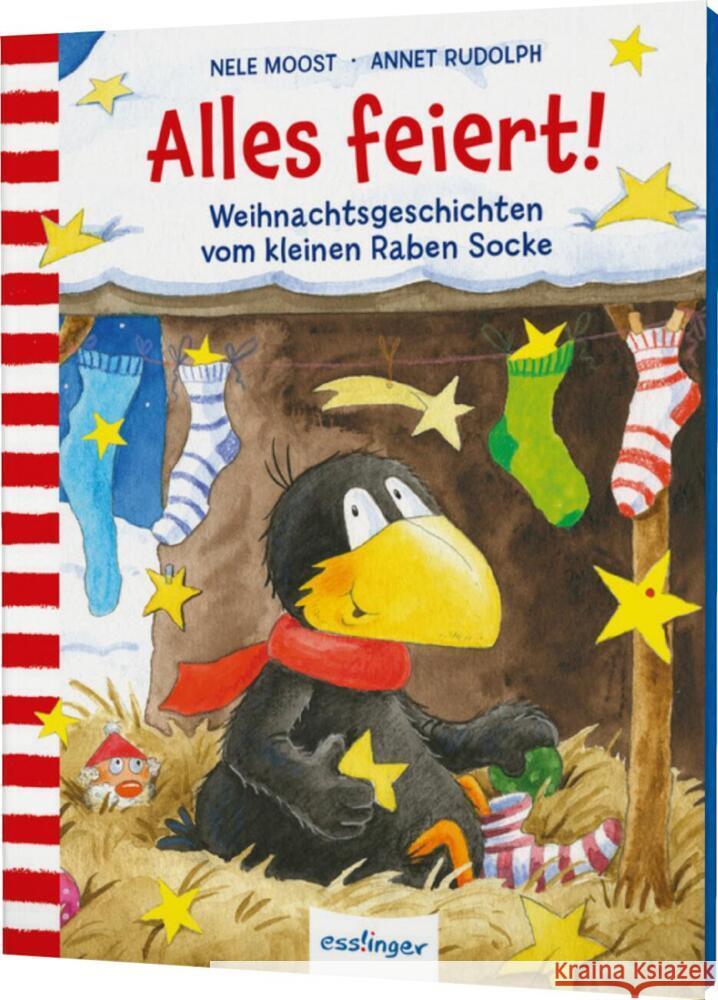 Der kleine Rabe Socke: Alles feiert! Moost, Nele 9783480238736 Esslinger in der Thienemann-Esslinger Verlag  - książka