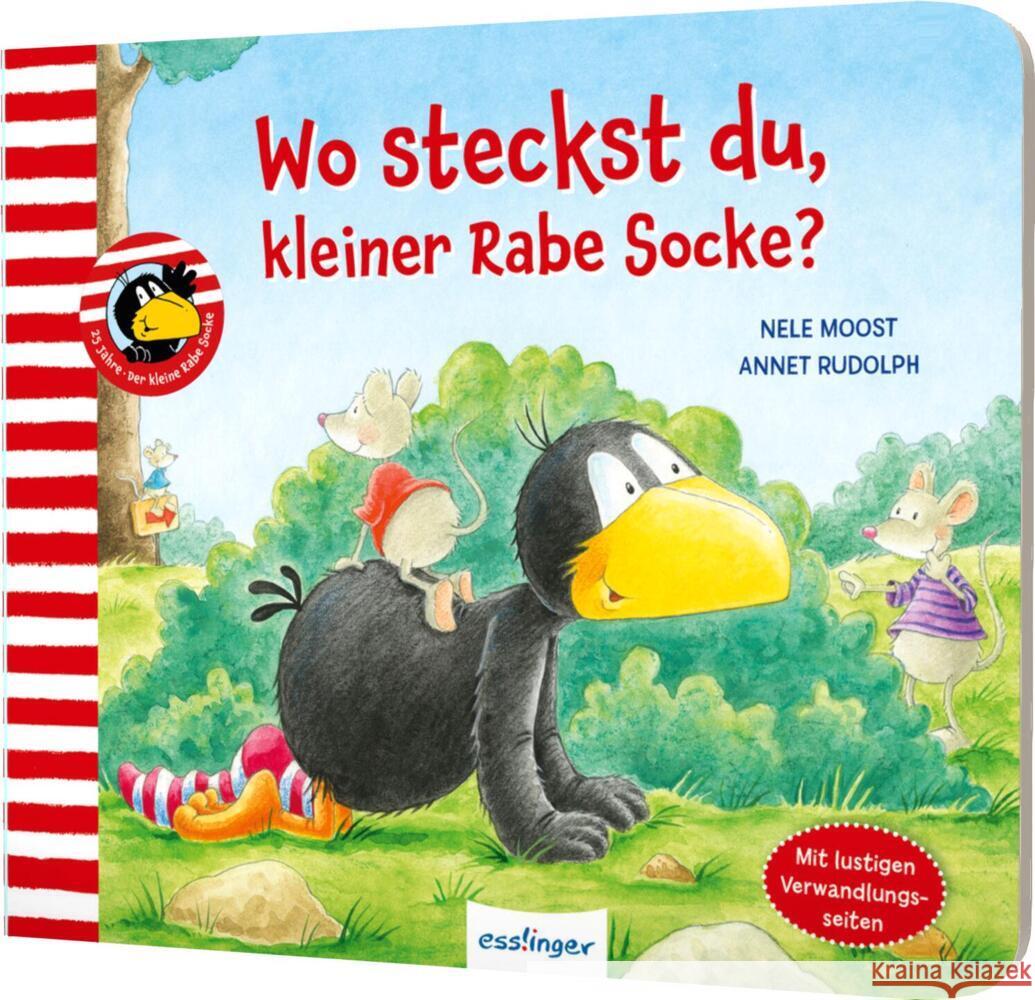 Der kleine Rabe Socke: Wo steckst du, kleiner Rabe Socke? Moost, Nele 9783480237135 Esslinger in der Thienemann-Esslinger Verlag  - książka