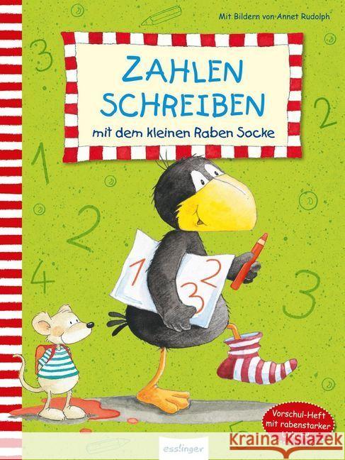 Der kleine Rabe Socke: Zahlen schreiben mit dem kleinen Raben Socke  9783480233540 Esslinger - książka