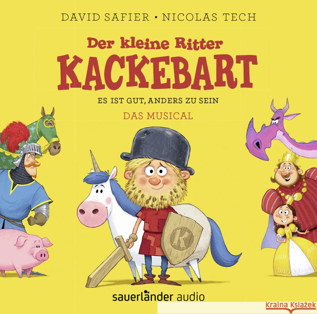 Der kleine Ritter Kackebart, 1 Audio-CD Safier, David, Tech, Nicolas, Hagitte, Christian 9783839844182 Argon Verlag - książka