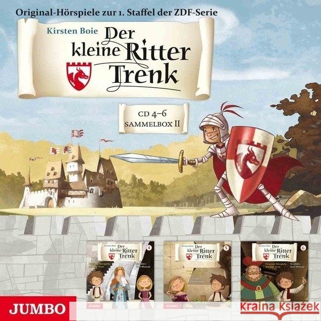 Der kleine Ritter Trenk - Sammelbox II - (CD 4-6). Folge.8-13, 3 Audio-CDs : Original-Hörspiele zur ZDF-Serie Boie, Kirsten 9783833729744 Jumbo Neue Medien - książka