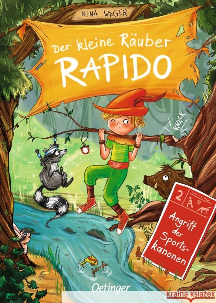 Der kleine Räuber Rapido - Angriff der Sportskanonen Weger, Nina Rosa 9783789121241 Oetinger - książka