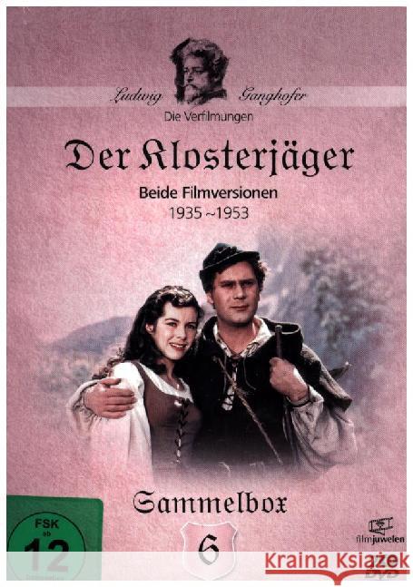 Der Klosterjäger - Die Ganghofer Verfilmungen, 2 DVDs Ganghofer, Ludwig 4042564166422 Filmjuwelen - książka