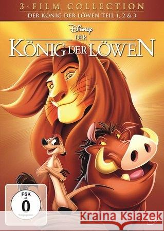 Der König der Löwen 1-3, 3 DVDs : Disney Classics + 2. & 3.Teil  8717418532796 Walt Disney Studios Home Entertainment - książka