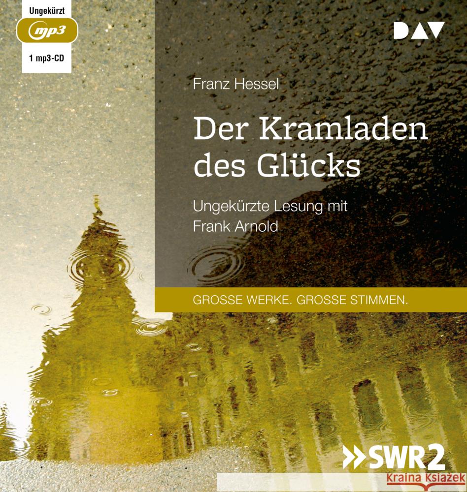 Der Kramladen des Glücks, 1 Audio-CD, 1 MP3 Hessel, Franz 9783742421401 Der Audio Verlag, DAV - książka