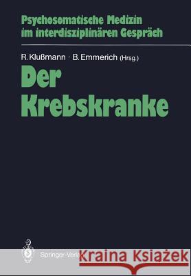 Der Krebskranke Rudolf Kluamann Berthold Emmerich 9783540527862 Not Avail - książka