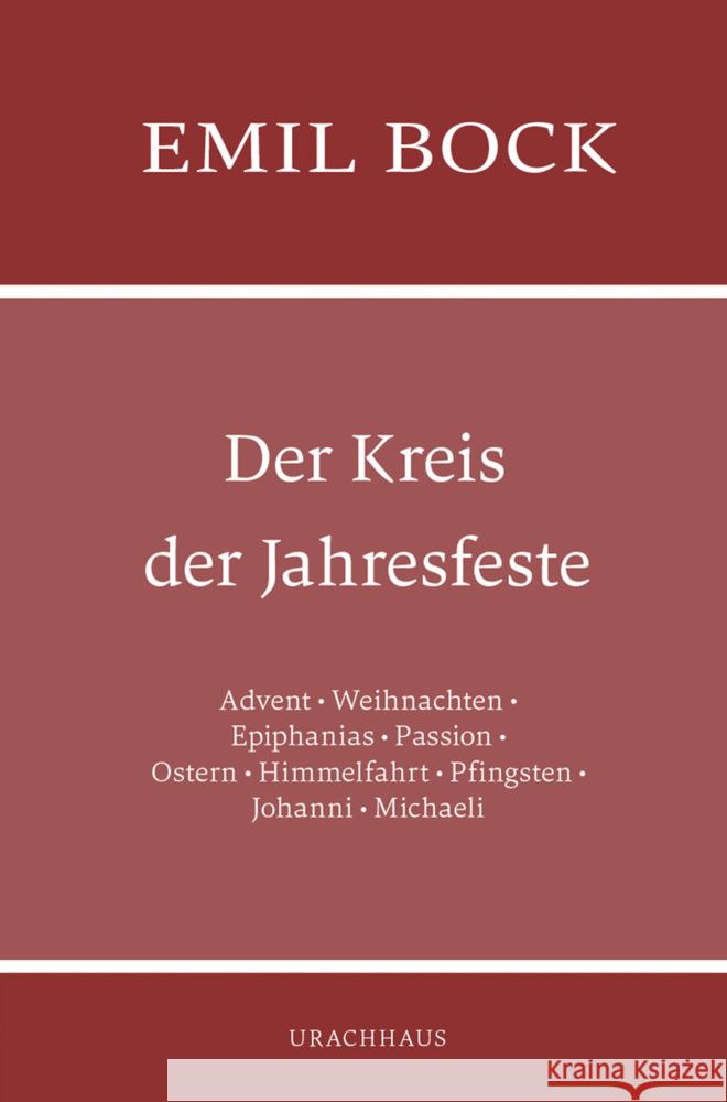 Der Kreis der Jahresfeste Bock, Emil 9783825153540 Urachhaus - książka