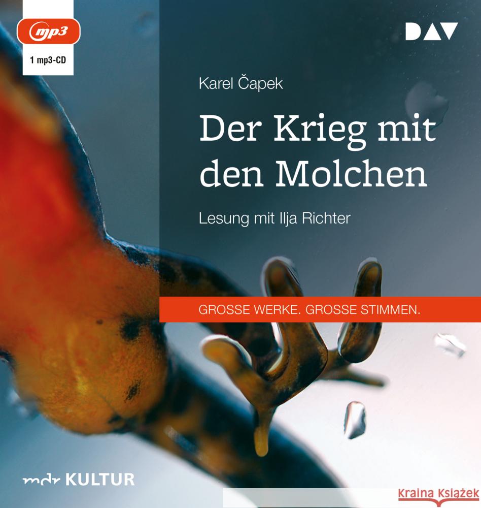 Der Krieg mit den Molchen, 1 Audio-CD, 1 MP3 Capek, Karel 9783742429582 Der Audio Verlag, DAV - książka