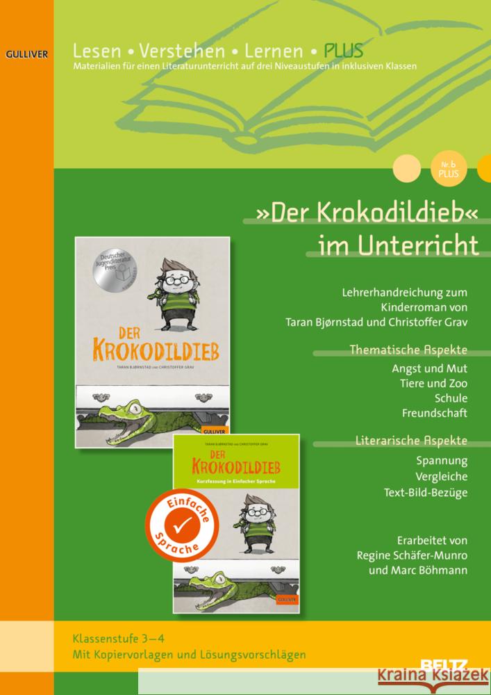 »Der Krokodildieb« im Unterricht PLUS Schäfer-Munro, Regine 9783407720184 Beltz - książka