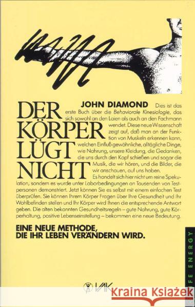 Der Körper lügt nicht Diamond, John   9783924077006 VAK-Verlag - książka