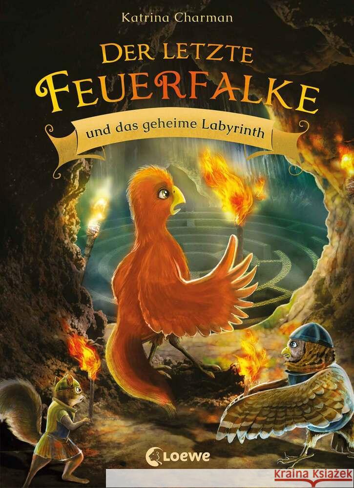 Der letzte Feuerfalke und das geheime Labyrinth (Band 10) Charman, Katrina 9783743217584 Loewe - książka