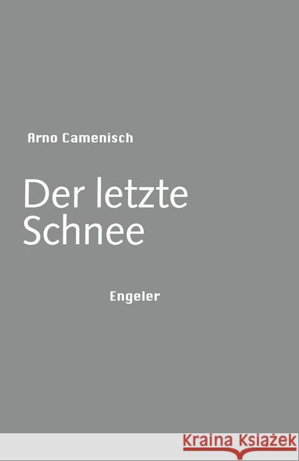 Der letzte Schnee Camenisch, Arno 9783906050355 Engeler - książka