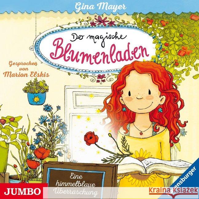 Der magische Blumenladen - Eine himmelblaue Überraschung, 1 Audio-CD : CD Standard Audio Format, Lesung Mayer, Gina 9783833737534 Jumbo Neue Medien - książka
